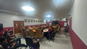 Rapat staf akademik FH Unila Untuk Persiapan perkuliahan Semester Genap 2025